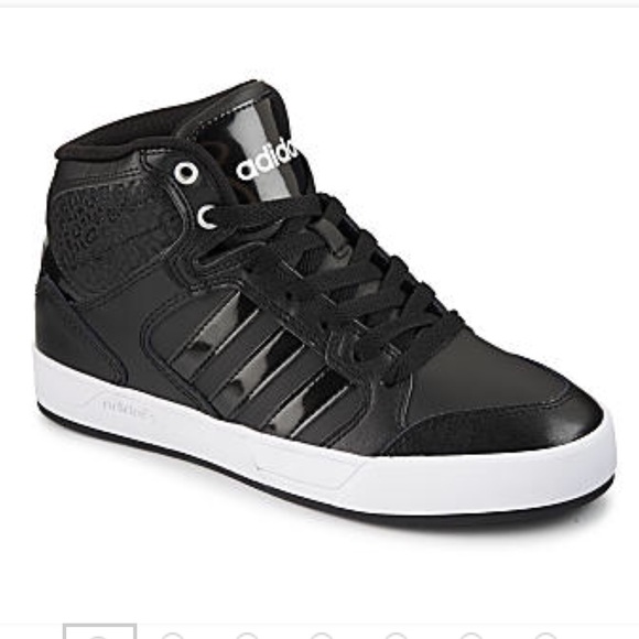 black adidas shoes high tops